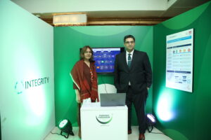Integrity's Pamela Sequeira and Ahmed Jawad at the event