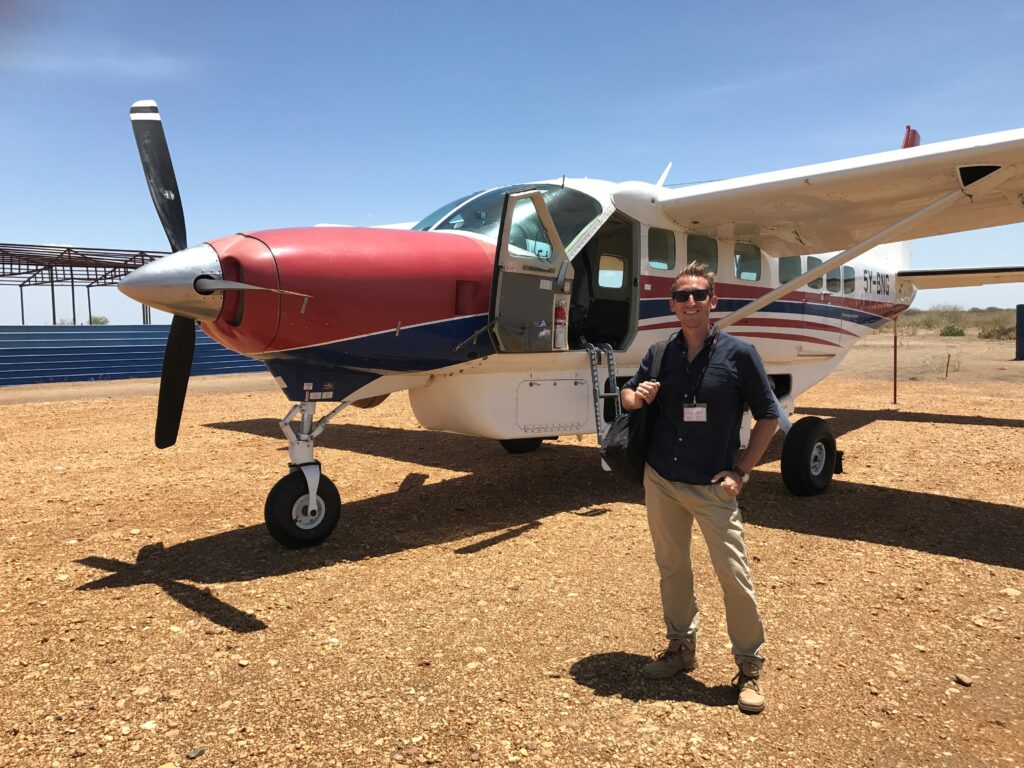 Senior Operations Manager, Sam Callum in South Sudan in 2016.