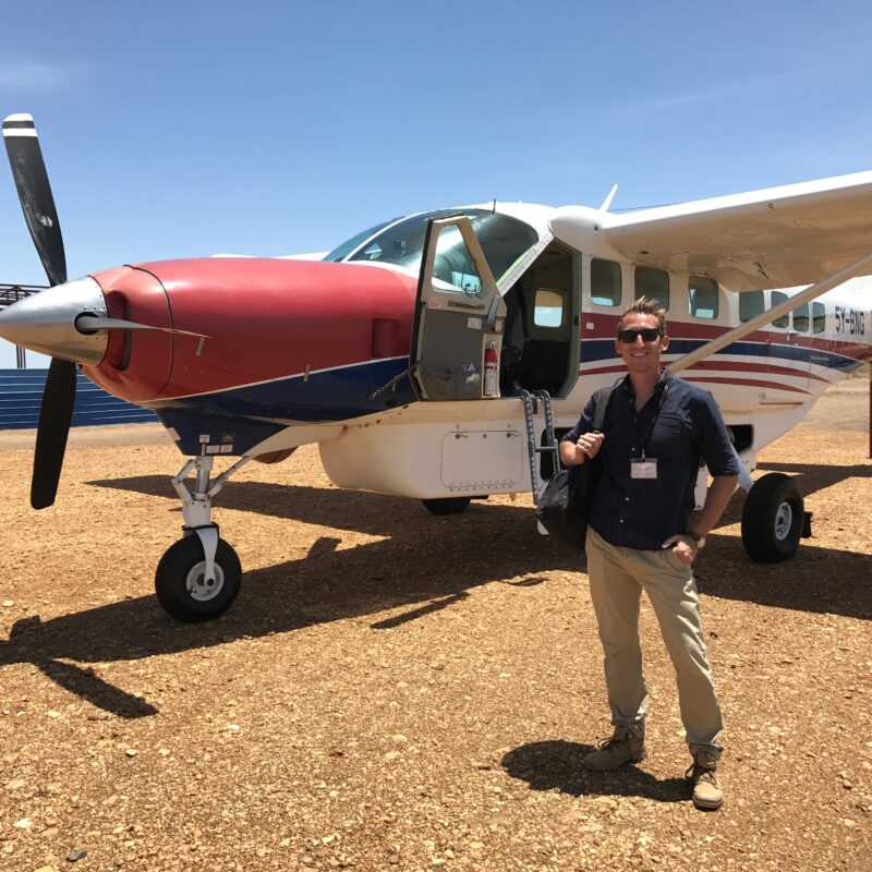 Senior Operations Manager, Sam Callum in South Sudan in 2016.